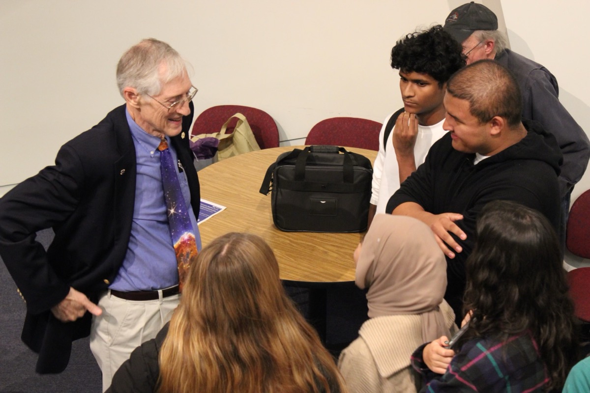 Group photo with Dr. Mather