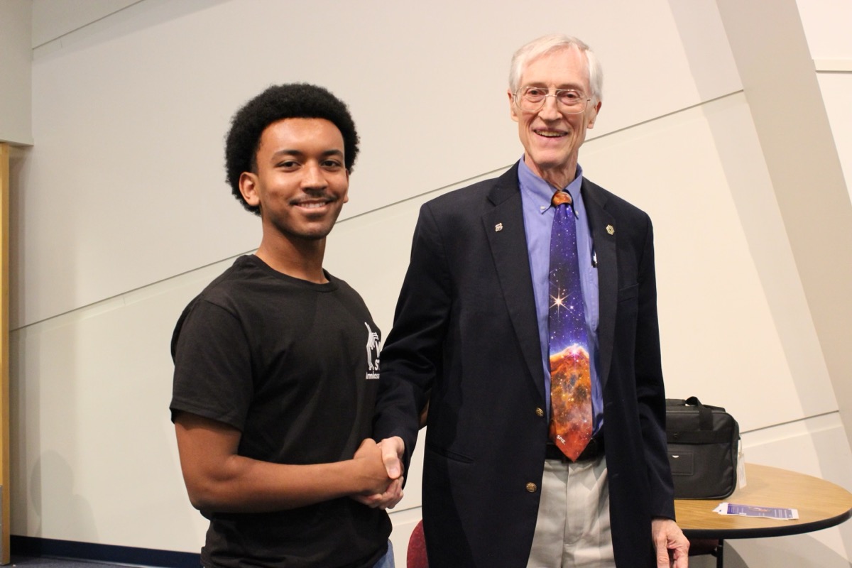 With Dr. John Mather