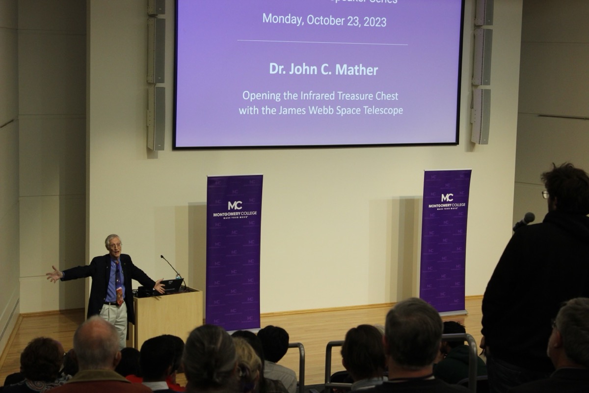 Presenting at Nobel laureate event