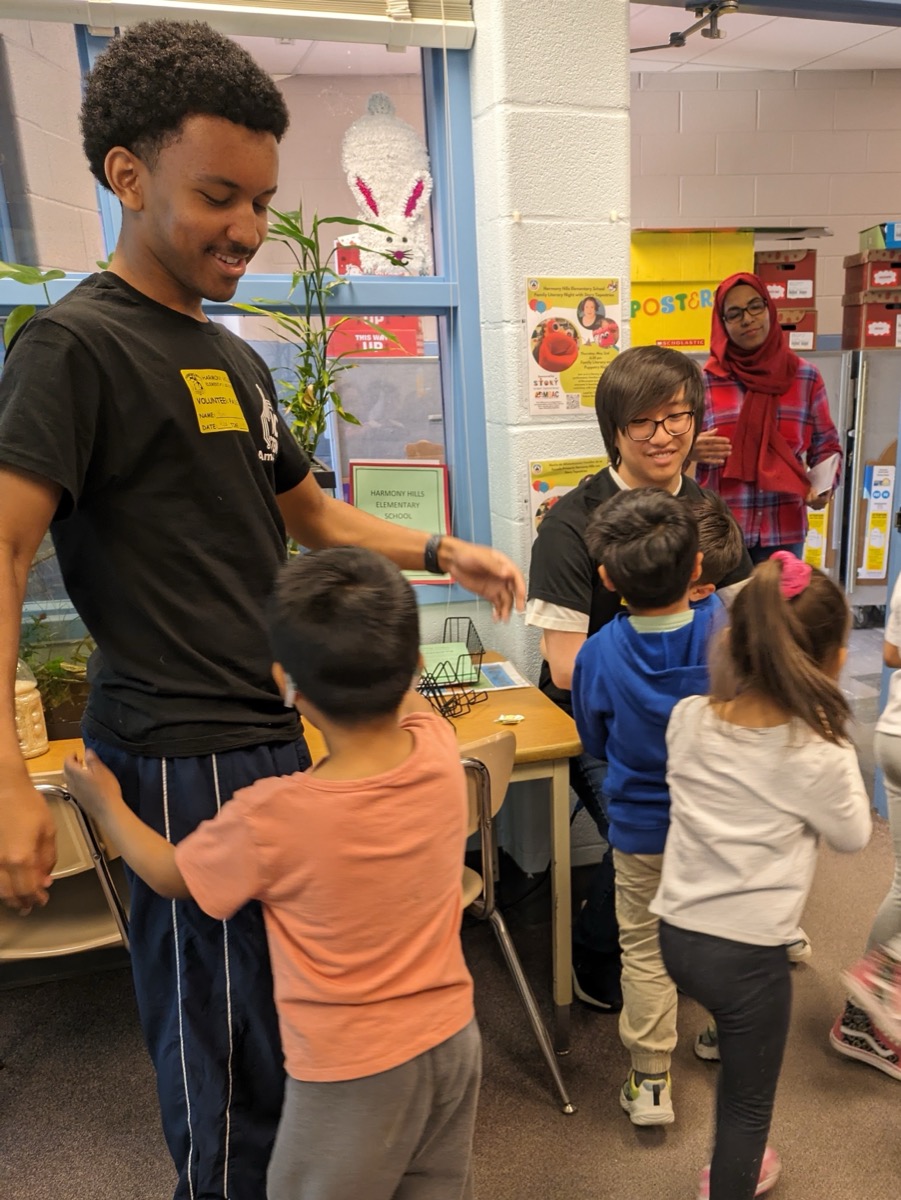 Saying goodbye after the teaching session